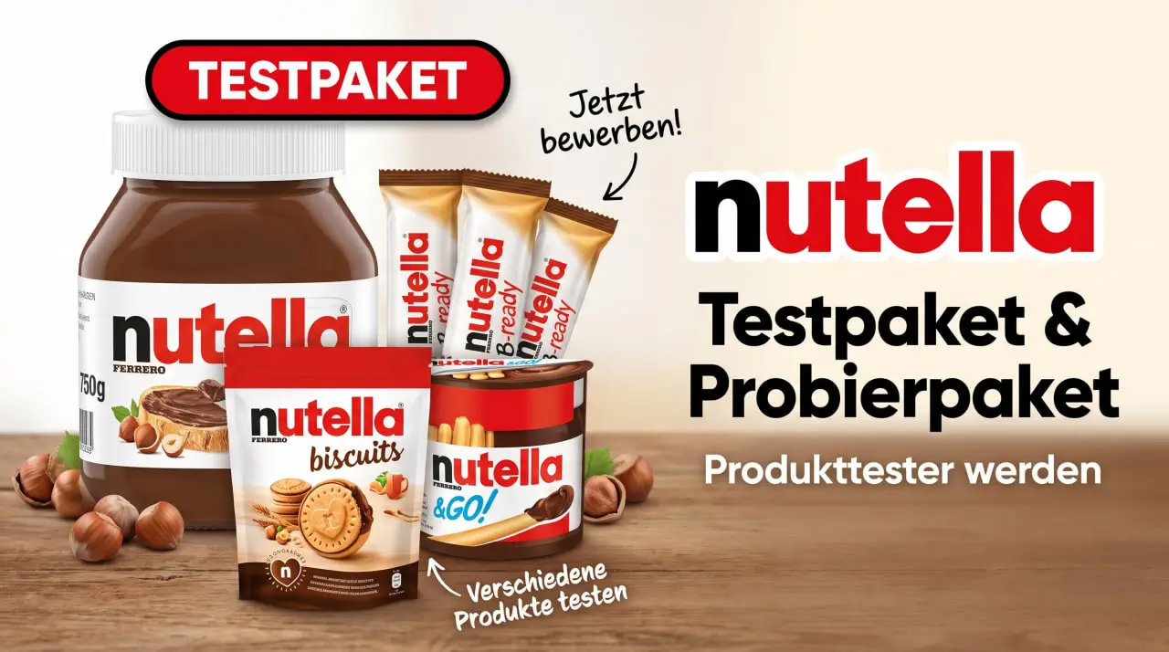 nutella Testpaket & Probierpaket: Produkttester werden 2026